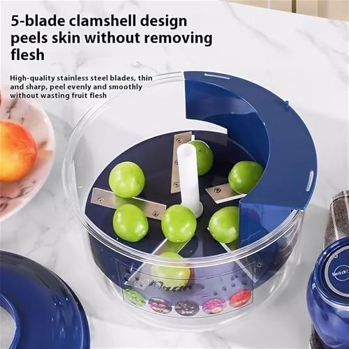 Ormos Electric Grape Peeling Machine - Automatic Garlic & Tomato Peeler, Rechargeable Fruit Skin Remover Tool For Small Fruits, Home Kitchen Gadget-Blue - Elvo Hub