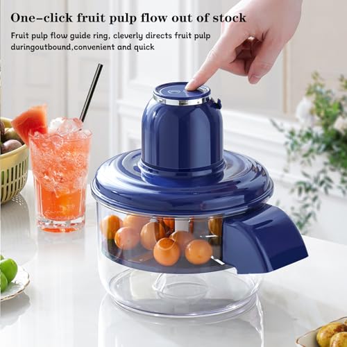 Ormos Electric Grape Peeling Machine - Automatic Garlic & Tomato Peeler, Rechargeable Fruit Skin Remover Tool For Small Fruits, Home Kitchen Gadget-Blue - Elvo Hub