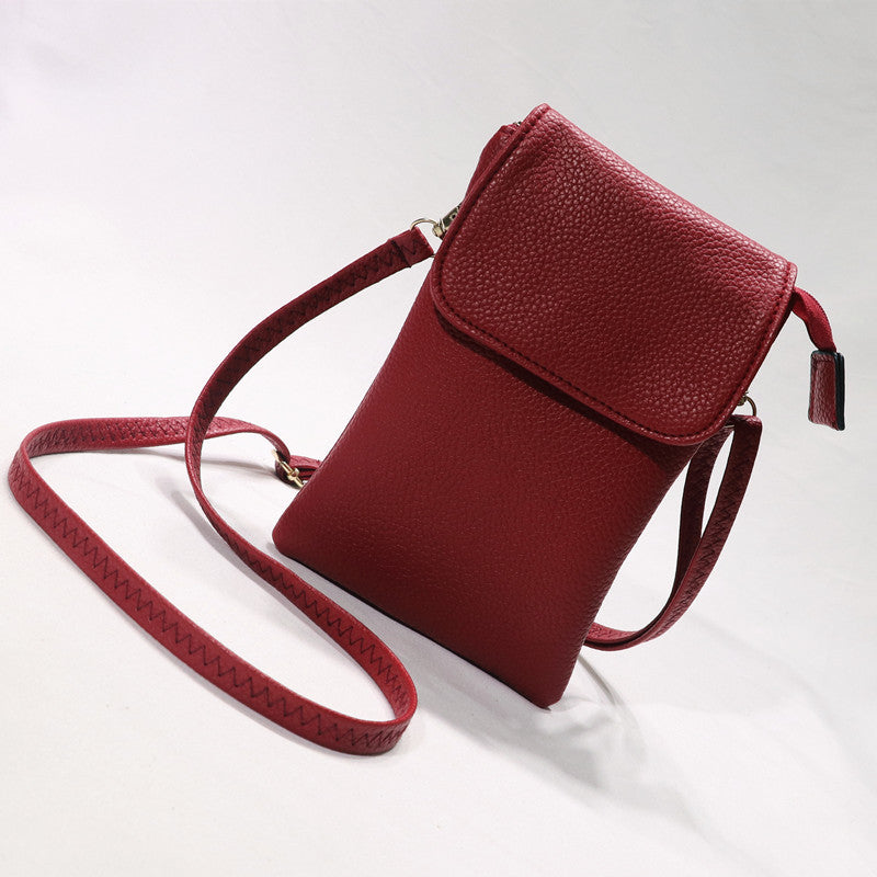 New Style Soft Leather Zipper Mobile Phone Bag For Women - Elvo Hub