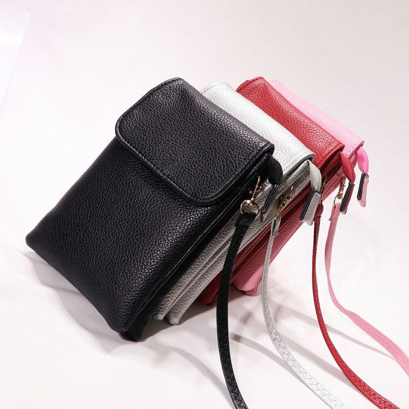 New Style Soft Leather Zipper Mobile Phone Bag For Women - Elvo Hub