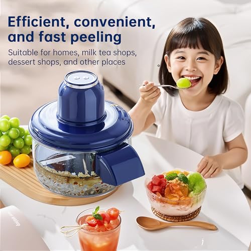 Ormos Electric Grape Peeling Machine - Automatic Garlic & Tomato Peeler, Rechargeable Fruit Skin Remover Tool For Small Fruits, Home Kitchen Gadget-Blue - Elvo Hub